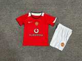 2004/06 Man Utd Home Red Retro Kids Soccer jersey