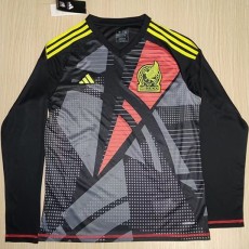 2024 Mexico GKB Black Fans Long Sleeve Soccer jersey
