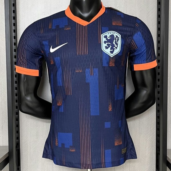 2024 Netherlands Away Dark Blue Player Soccer jersey
