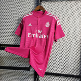 2014/15 R MAD Away Pink Retro Soccer jersey