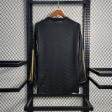 2011/12 R MAD Away Black Retro Long Sleeve Soccer jersey