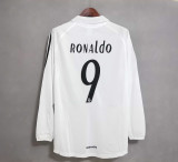 2005/06 R MAD Home White Retro Long Sleeve Soccer jersey