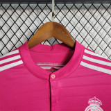 2014/15 R MAD Away Pink Retro Long Sleeve Soccer jersey