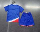 2024 USA Away Blue Fans Kids Soccer jersey