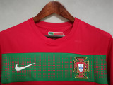 2010 Portugal Home Red Retro Soccer jersey