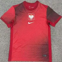2024 Poland Away Red Fans Soccer jersey