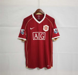 2006/07 Man Utd Home Red Retro Soccer jersey