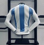 2024 Argentina Home Blue Player Long Sleeve Soccer jersey