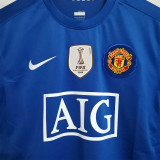 2008/09 Man Utd Away Blue Retro Soccer jersey