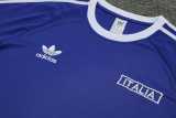 2024 Italy Blue Training Shorts Suit