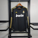 2011/12 R MAD Away Black Retro Long Sleeve Soccer jersey