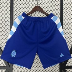 2024 Argentina Away Blue Fans Soccer Shorts