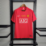 2007/08 Man Utd Home Red Retro Soccer jersey