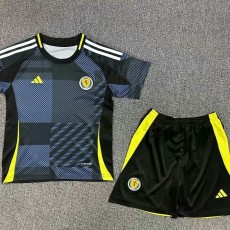 2024 Scotland Home Gray Fans Kids Soccer jersey