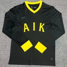 2024/25 AIK Solna Commemorative Edition Black Fans Long Sleeve Soccer jersey