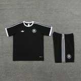 2024 Germany Black Training Shorts Suit