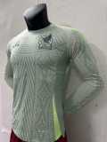 2024 Mexico Away Green Player Long Sleeve Soccer jersey