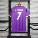 2016/17 R MAD Away Purple Retro Soccer jersey
