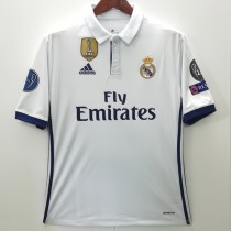2016/17 R MAD Home White Retro Soccer jersey