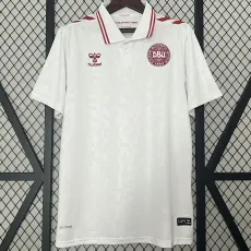 2024 Denmark Away White Fans Soccer jersey