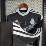 2014/15 R MAD 3RD Black Retro Long Sleeve Soccer jersey