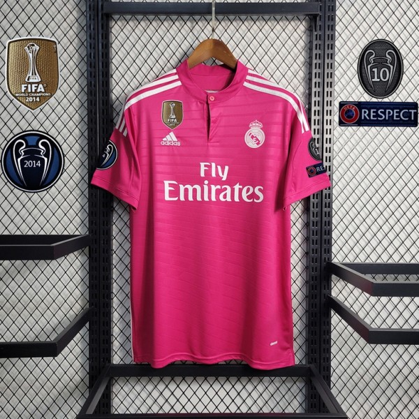 2014/15 R MAD Away Pink Retro Soccer jersey