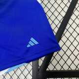 2024 Argentina Away Blue Fans Soccer Shorts