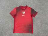 2024 Poland Away Red Fans Soccer jersey