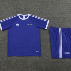 2024 Italy Blue Training Shorts Suit