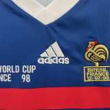 1998 France Home Blue Retro Kids Soccer jersey