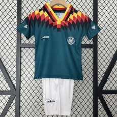 1994 Germany Away Green Retro Kids Soccer jersey