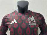 2024 Mexico Home Crimson Player Long Sleeve Soccer jersey