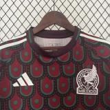 2024 Mexico Home Crimson Fans Soccer jersey