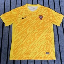 2024 Portugal GKY Yellow Fans Soccer jersey