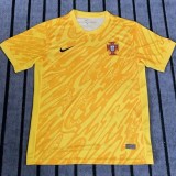 2024 Portugal GKY Yellow Fans Soccer jersey