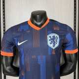 2024 Netherlands Away Dark Blue Player Soccer jersey