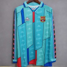 1996/97 BAR Away Blue Retro Long Sleeve Soccer jersey