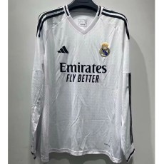2024/25 R MAD Home White Fans Long Sleeve Soccer jersey