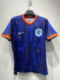 2024 Netherlands Away Blue Fans Soccer jersey
