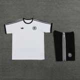 2024 Germany White Training Shorts Suit