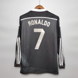 2014/15 R MAD 3RD Black Retro Long Sleeve Soccer jersey