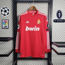 2011/12 R MAD 3RD Red Retro Long Sleeve Soccer jersey