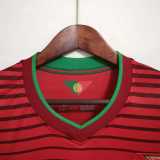 2014 Portugal Home Red Retro Soccer jersey