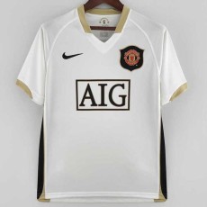 2006/07 Man Utd Away White Retro Soccer jersey