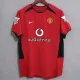 2002/04 Man Utd Home Red Retro Soccer jersey