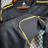 2011/12 R MAD Away Black Retro Long Sleeve Soccer jersey