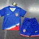 2024 USA Away Blue Fans Kids Soccer jersey