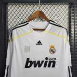 2009/10 R MAD Home White Retro Long Sleeve Soccer jersey