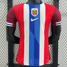 2024 Norway Home Red Player Soccer jersey