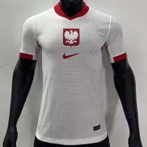 2024 Poland Home White Player Soccer jersey